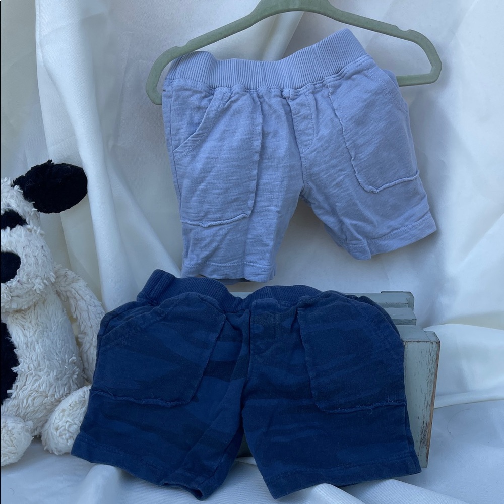 Kids Blue and Gray Shorts Set
